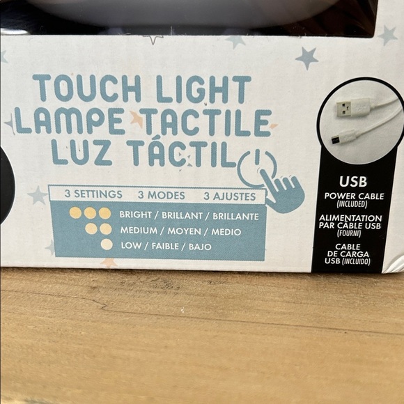 LED Touch Light - White and light purple - Picture 5 of 5